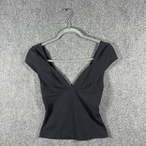 Free People Intimately Duo Corset Cami Top Stretch Black Size XS-Small #1447